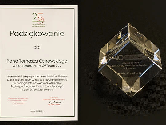 OPTeam wspiera młode talenty