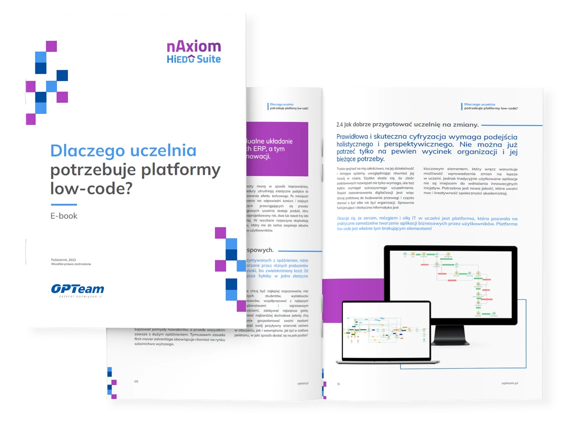 Dlaczego uczelnia potrzebuje platformy low-code?