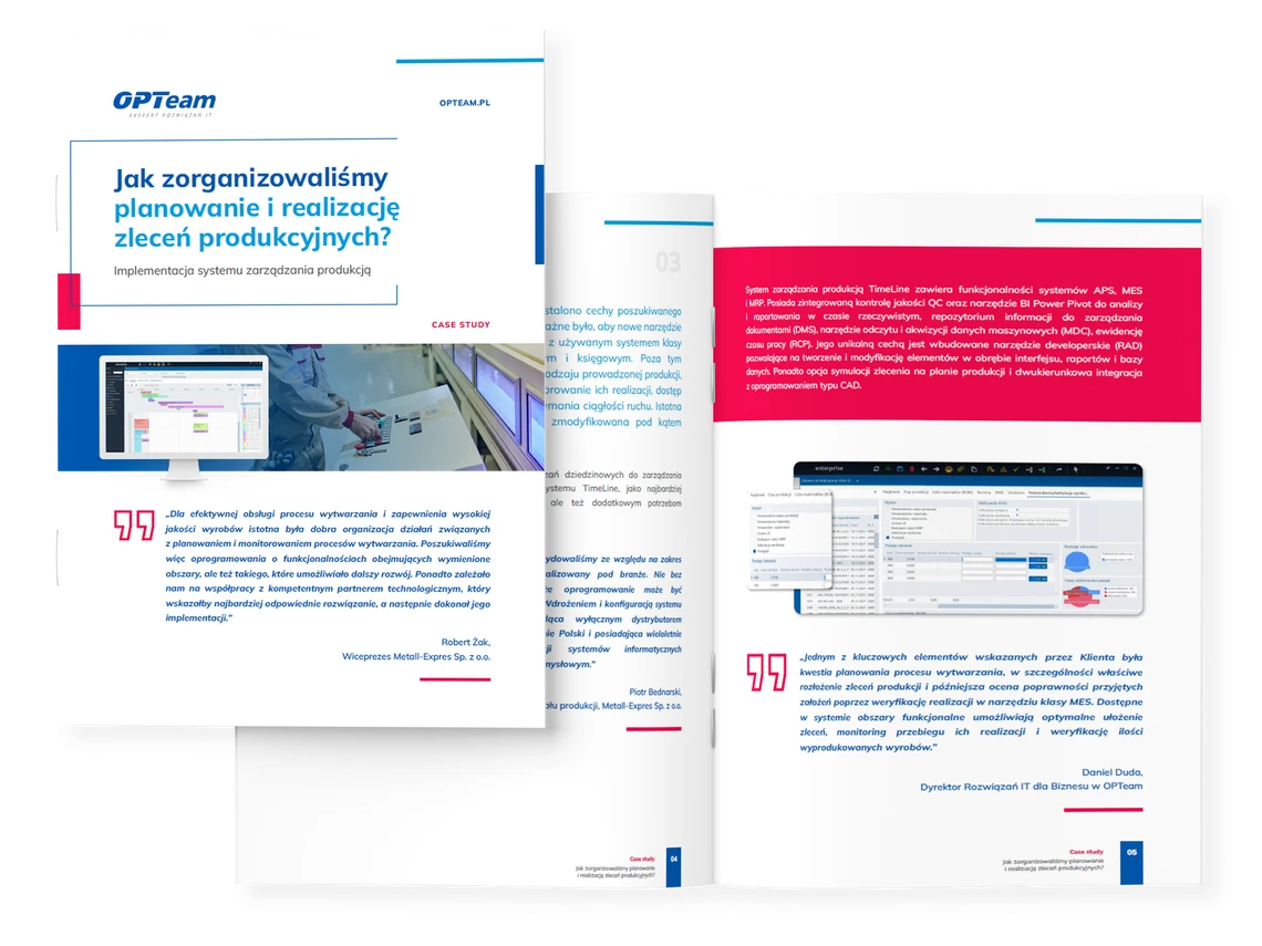 Jak zorganizowaliśmy planowanie i realizację zleceń produkcyjnych?