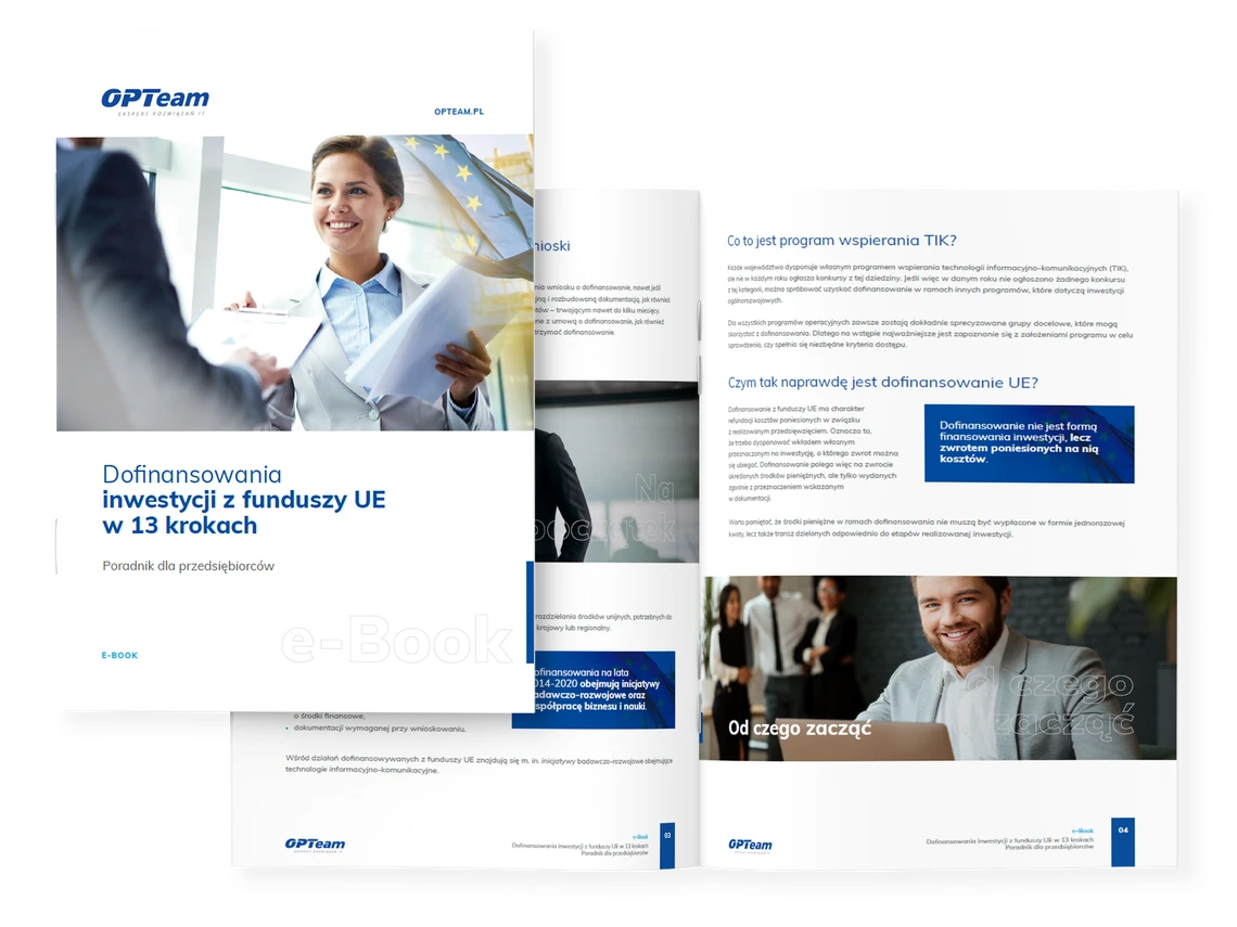 Dofinansowania inwestycji z funduszy UE w 13 krokach